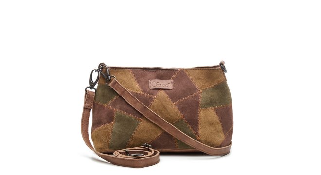 Chabo Bags - Suede Patchwork Shoulderbag. Afmetingen: 30x18x15cm - 202671 15 1 - 202671-15-xxx